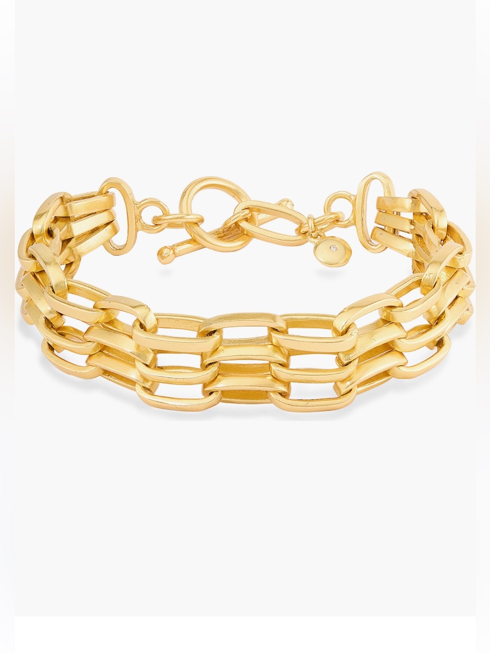 Madewell layered chain bracelet, gold